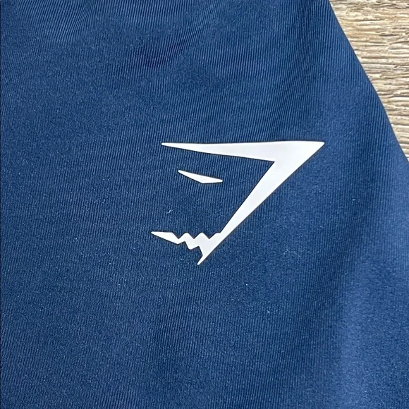 SOLD IN STORE Gymshark Navy Blue Strappy Athletic Tank Top | Built-In Support - Picture 3 of 7